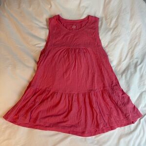 Pink tiered flowy top women’s small: beachy summer back to school, work, teacher